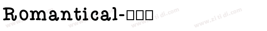 Romantical字体转换