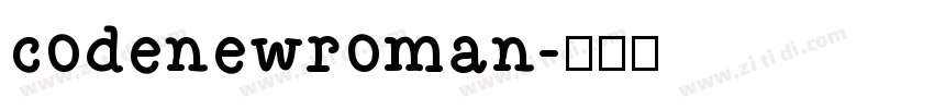 codenewroman字体转换