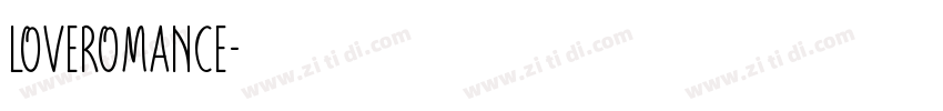 LoveRomance字体转换