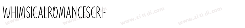 WhimsicalRomanceScri字体转换