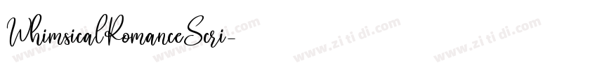 WhimsicalRomanceScri字体转换