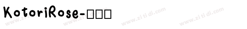 KotoriRose字体转换