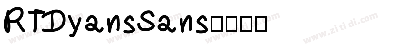 RTDyansSans字体转换