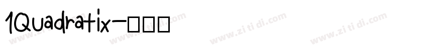 1Quadratix字体转换