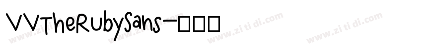 VVTheRubySans字体转换