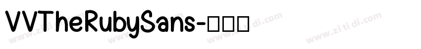 VVTheRubySans字体转换