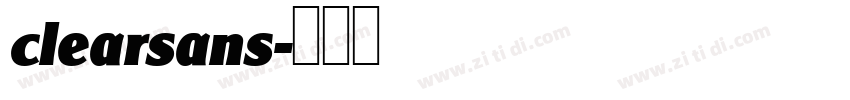 clearsans字体转换
