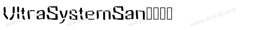 UltraSystemSan字体转换