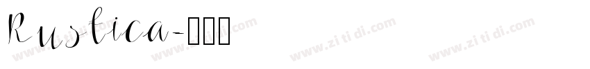 Rustica字体转换