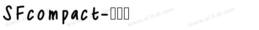 SFcompact字体转换