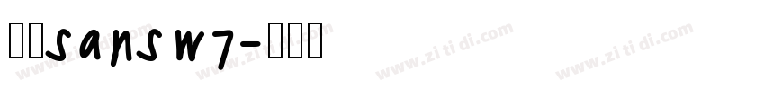腾讯sansw7字体转换