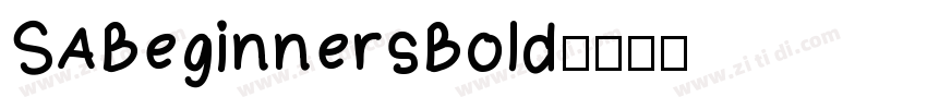 SABeginnersBold字体转换