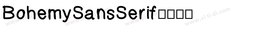 BohemySansSerif字体转换