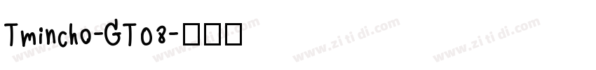 Tmincho-GT08字体转换