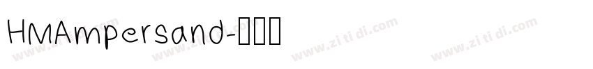 HMAmpersand字体转换