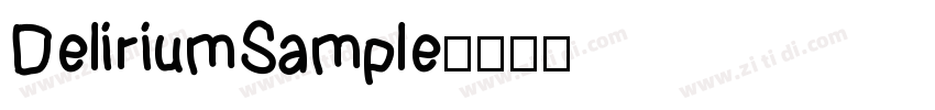 DeliriumSample字体转换
