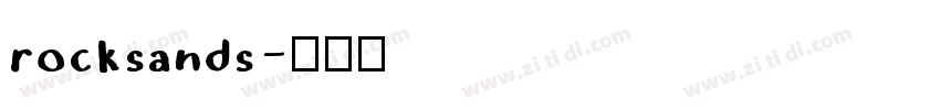 rocksands字体转换