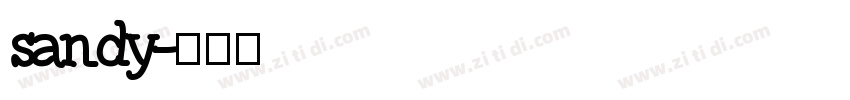 sandy字体转换