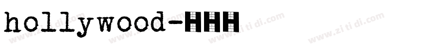 hollywood字体转换