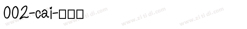 002-cai字体转换