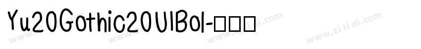 Yu20Gothic20UIBol字体转换