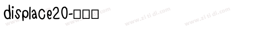 displace20字体转换