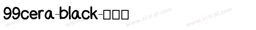 99cera-black字体转换