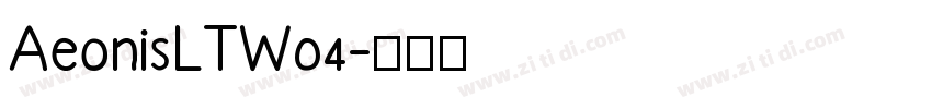 AeonisLTW04字体转换