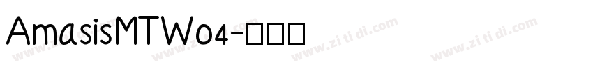 AmasisMTW04字体转换