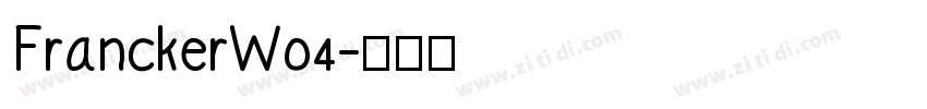 FranckerW04字体转换