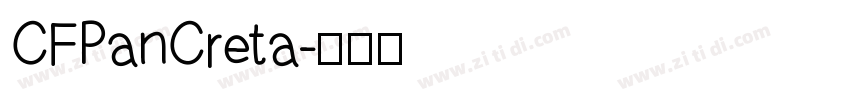 CFPanCreta字体转换