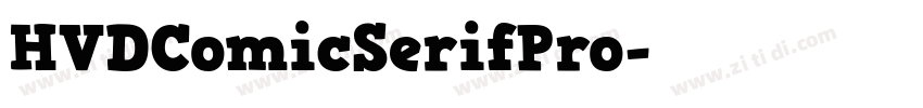 HVDComicSerifPro字体转换
