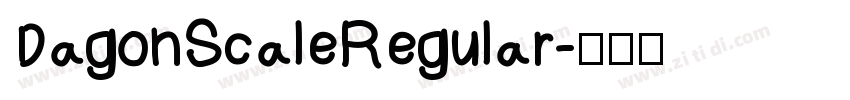 DagonScaleRegular字体转换