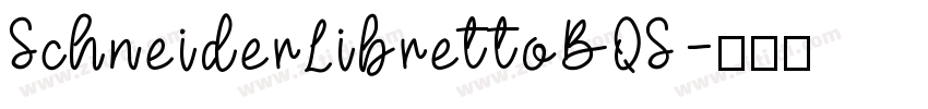 SchneiderLibrettoBQS字体转换