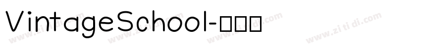 VintageSchool字体转换