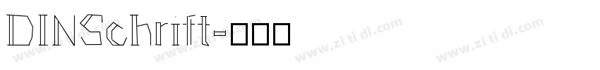 DINSchrift字体转换
