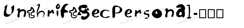 UnthriftSecPersonal字体转换 UnthriftSecPersonal字体转换