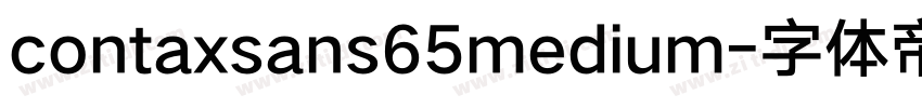 contaxsans65medium字体转换