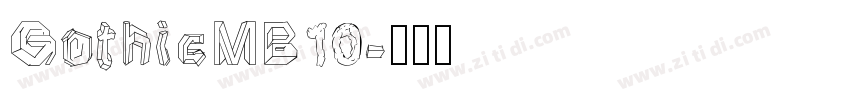 GothicMB10字体转换