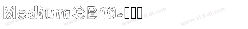 MediumGB10字体转换