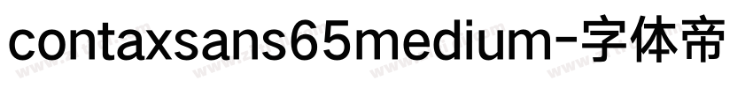 contaxsans65medium字体转换