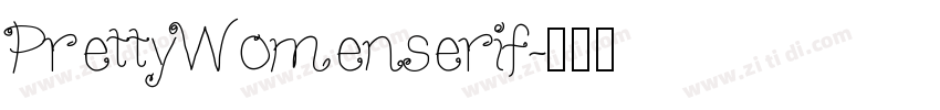 PrettyWomenserif字体转换