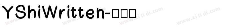YShiWritten字体转换