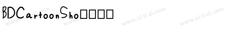 BDCartoonSho字体转换