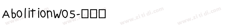 AbolitionW05字体转换