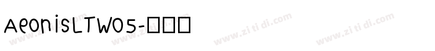 AeonisLTW05字体转换