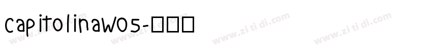 CapitolinaW05字体转换