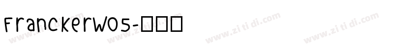 FranckerW05字体转换