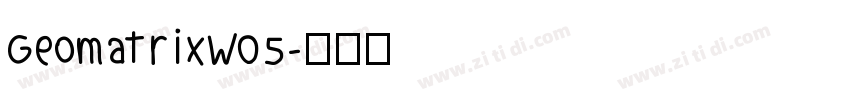 GeomatrixW05字体转换