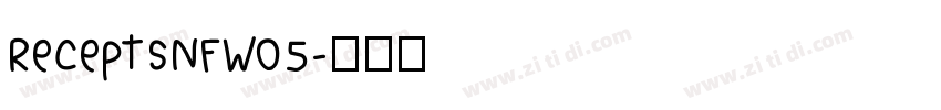ReceptsNFW05字体转换